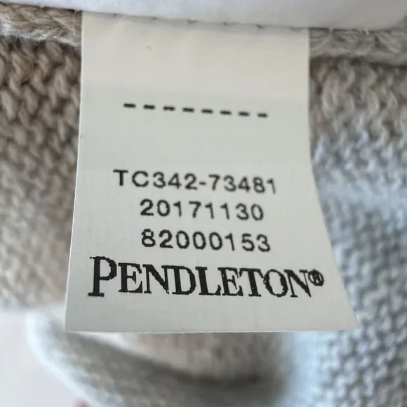 Pendleton S Western Horizons Oversized Cardigan Sweater Wool Blnd Longhorn Rodeo - Picture 11 of 14